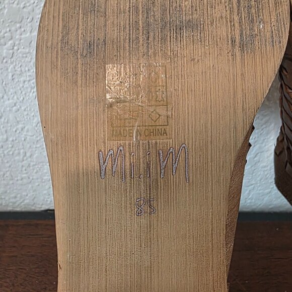 Mi.iM Freesia D’orsay Tab Basket Woven Leather Flats Sz 8.5 - Picture 8 of 8